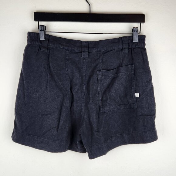 Urban Outfitters Standard/Cloth Black Linen Blend High Rise Shorts sz S - Picture 2 of 11